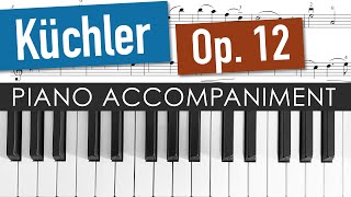 Küchler Concertino Op. 12 | 1st. Movement | Piano Accompaniment | violin sheet music