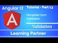 Angular Tutorial | Template Form Validation