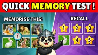 Memory Test: How Good is Your Memory? 2-Minute Quick Memory Test Game #1