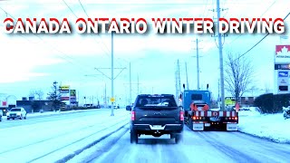 CANADA ONTARIO WINTER DRIVING Nasty Bad Weather Don't Have To Drive If You Don't Have To Go