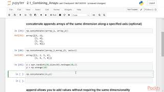 Pandas and NumPy Tips, Tricks, and Techniques : Working with Combining arrays | packtpub.com