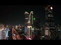 4k shenzhen chegongmiao shining night scenery