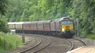 57315, 47746 and 47760 pass heyford working 5Z37 southall WCR to carnforth 04/06/17