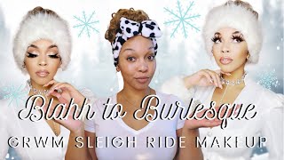 BLAHH to Burlesque! Sleigh Ride Showgirl Makeup Tutorial | Vera Valentinaa Burlesque