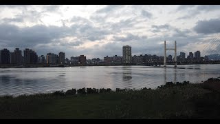 Taipei Keelung River biking, 臺北-新北市 基隆河 自行車車道 大直橋 圓山大飯店