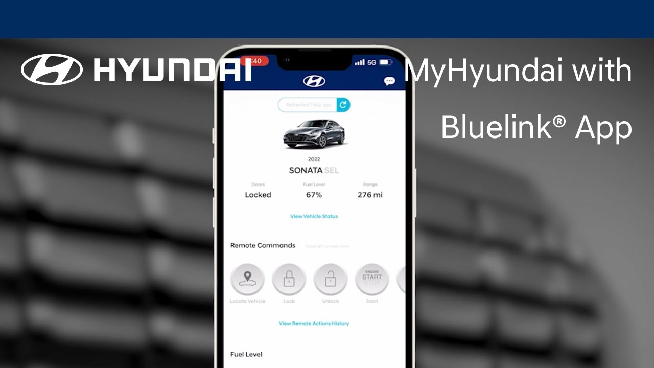 MyHyundai With Bluelink® App | Bluelink® | Hyundai - YouTube