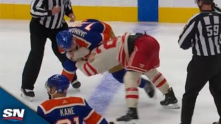 Oilers' Mattias Janmark and Flames' Blake Coleman Ignite Battle Of Alberta Rivalry In Heated Brawl