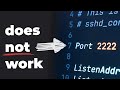 Why I don't change SSH from port 22