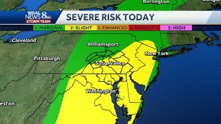 Severe weather map, graphics for central Pennsylvania