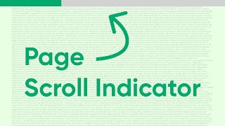 How To Make Page Scroll Indicator using HTML, CSS and JavaScript
