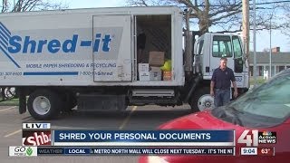You can get help shredding all your personal documents.
