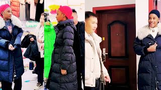 Brother Zhan and Jin Tao take Anjina to buy clothes that she likes