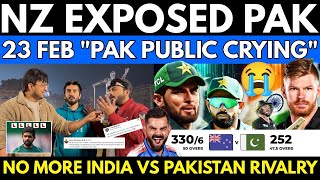 NZ 🇳🇿Expose PAK🇵🇰 | 23 FEB “India vs Pakistan Who is Champion | Pakistani Public Reaction