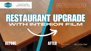 Refinishing Wood Tables | Hanwoori Restaurant Upgrade | Bodaq Vinyl Film Installation with Nelcos