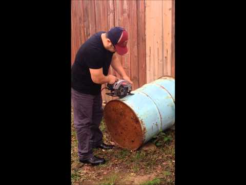 how to cut barrel for bbq with sircular saw how to cut barrel for bbq with sircular saw