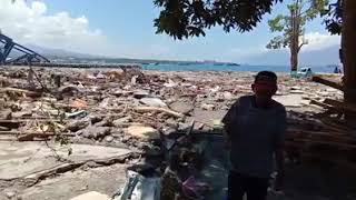 Masjid Jami pantoloan  setelah gempa sunami, berdiri masih utuh🌞