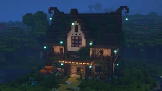 [Minecraft] 🎃👻 Aesthetic Halloween House Tutorial / Mizuno's 16 Craft Resource Pack