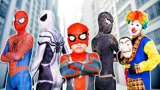 TEAM SPIDER-MAN vs BAD GUY TEAM In Real Life | BAD GUYS broke into spiderman's house ( All Action )