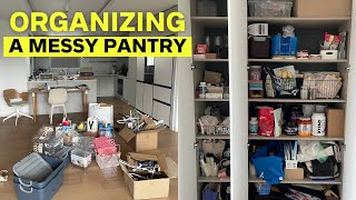 Cluttered Pantry Transforms into Hidden Home Office 👕 STRESSED & OVERWHELMED By Her Closet (pt 8)