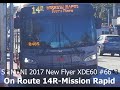 SF MUNI 2017 New Flyer XDE60 #6643 on Route 14R-Mission Rapid