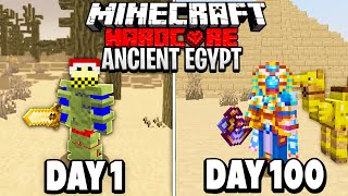 100 Days - Minecraft Ancient Egypt... [FULL MOVIE]