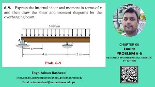 6-9 |Chapter 6| Bending | Mechanics of Material Rc Hibbeler|