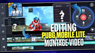 How To Edit Pubg Mobile Lite Montage Video ⚡| In Kinemaster | Full Tutorial | PUBG LITE MONTAGE |