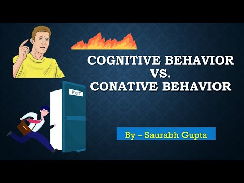 What is the difference between cognitive and Conative?