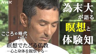 [こころの時代] 元プロ陸上選手・為末大さんが語る「瞑想」と競技の共通点 |「体験知」としての瞑想 | 仏教学者・蓑輪顕量×元陸上選手・為末大 | 瞑想でたどる仏教 | NHK