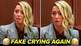 Amber Heard Struggles To Produce REAL Tears When Testifying Again!