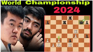 Amazing match between Gukesh D vs Liren ding || match No - o6 ||   World Championship 2024 ||