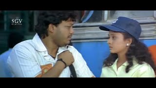 Amulya Running Away With Ganesh | Cheluvina Chitthara Kannada Movie Super Scene