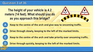 LGV Theory test 2024   Official LGV  HGV Driving Test part 4 - test Large Vehicles