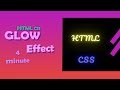 AWESOME Text GLOW Effect | HTML CSS