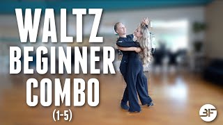 Beginner Waltz Combo | Social Waltz Basic Combo (Patterns 1-5)