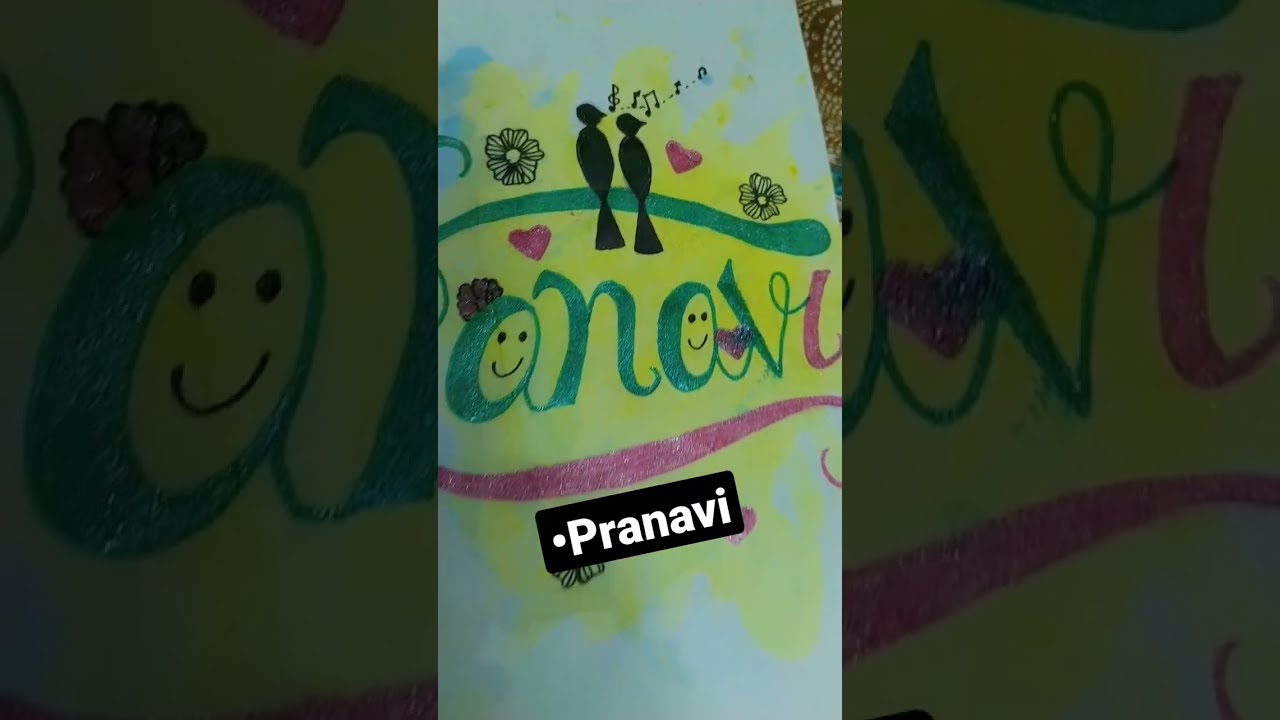Pranavi Name Caligraphy Youtube Pranavi Name Caligraphy Youtube