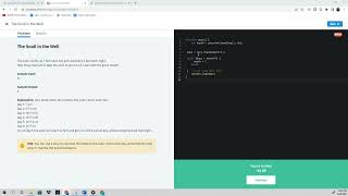 Hacking "The Snail in the Well" Test on SoloLearn
