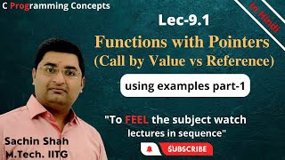 Pointer with Function Part-1 | Call by value vs Call by reference