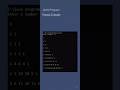 Number Pattern | Pascal Triangle #shorts #java