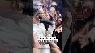 Drake Was NOT Feeling This Girl's Hug Attempt