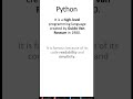 #1- Introduction of Python Programming Language | Python Tutorial | Praveen Kumar