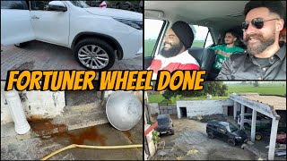 Fortuner wheel krte change | Dhillonpreet Vlogs