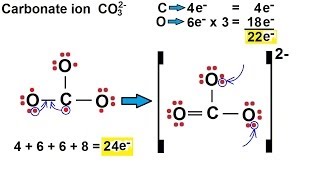 Chemistry - Chemical Bonding (21 of 35) Lewis Structures for Ions - Carbonate Ion - CO3(2-)