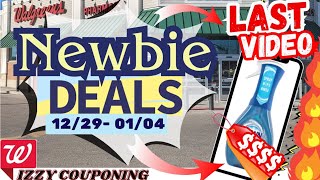 😱LAST VIDEO!!!  💥WALGREENS NEWBIE DEALS💥 SPEND LESS, SAVE MORE💲FREE  12/29-01/04