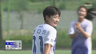 고등부 결승  울산현대고 vs 화천 정산고 : 제 18회 전국여자축구선수권대회 - 2019.8.4