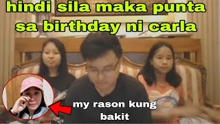 Hindi makakadalo ang mga Kapatid ni kuya jomar sa birthday ni CARLA | KALINGAP RAB