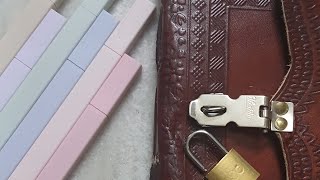 Unboxing leather diary\u0026pastel highlighters ||#unboxing#aesthetic #colors#diary ||Shakt drawings