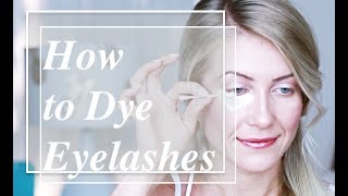 How to Dye Eyelashes|REVIEW Swiss O Par Eyelash \u0026 Brow Dye Tint Color Kit|Eyelash tinting