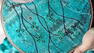 অল্প সেলাই এ এতো সুন্দর জামা ডিজাইন 😍#tutorial #embroiderypatterns