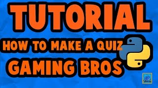 Python 3.5 Simple Quiz Tutorial